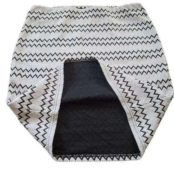 RD Style Stretchy Mini Chevron Print Pencil Skirt LARGE - Picture 4 of 10